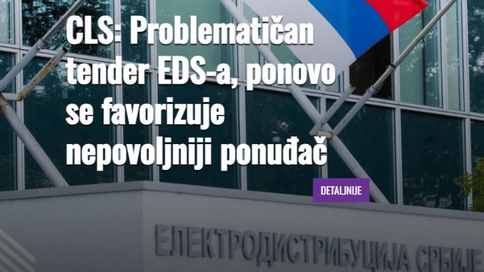Problematičan tender EDS-a